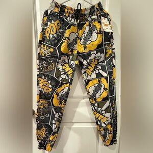 Drill Clothing Anime Comic Book Graphic Pants Mens S NWT $62 RV